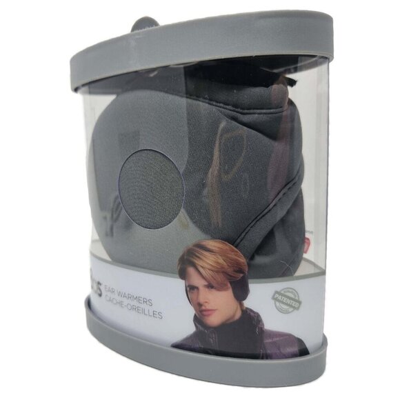 Men Ear Warmers Soft Shell Warm Winter Ear Muffs Ear Covers, Dark Shadow by 180s - Picture 2 of 7